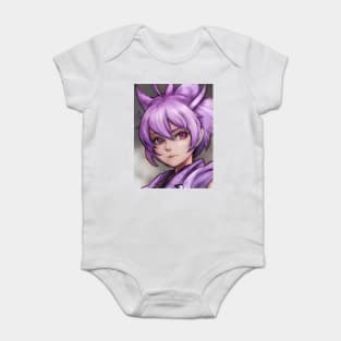 Purple Hair Anime Girl Baby Bodysuit